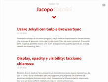 Tablet Screenshot of jacoporabolini.com